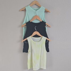 All in Motion Women's Tank Tops - Mint, Black, Lime